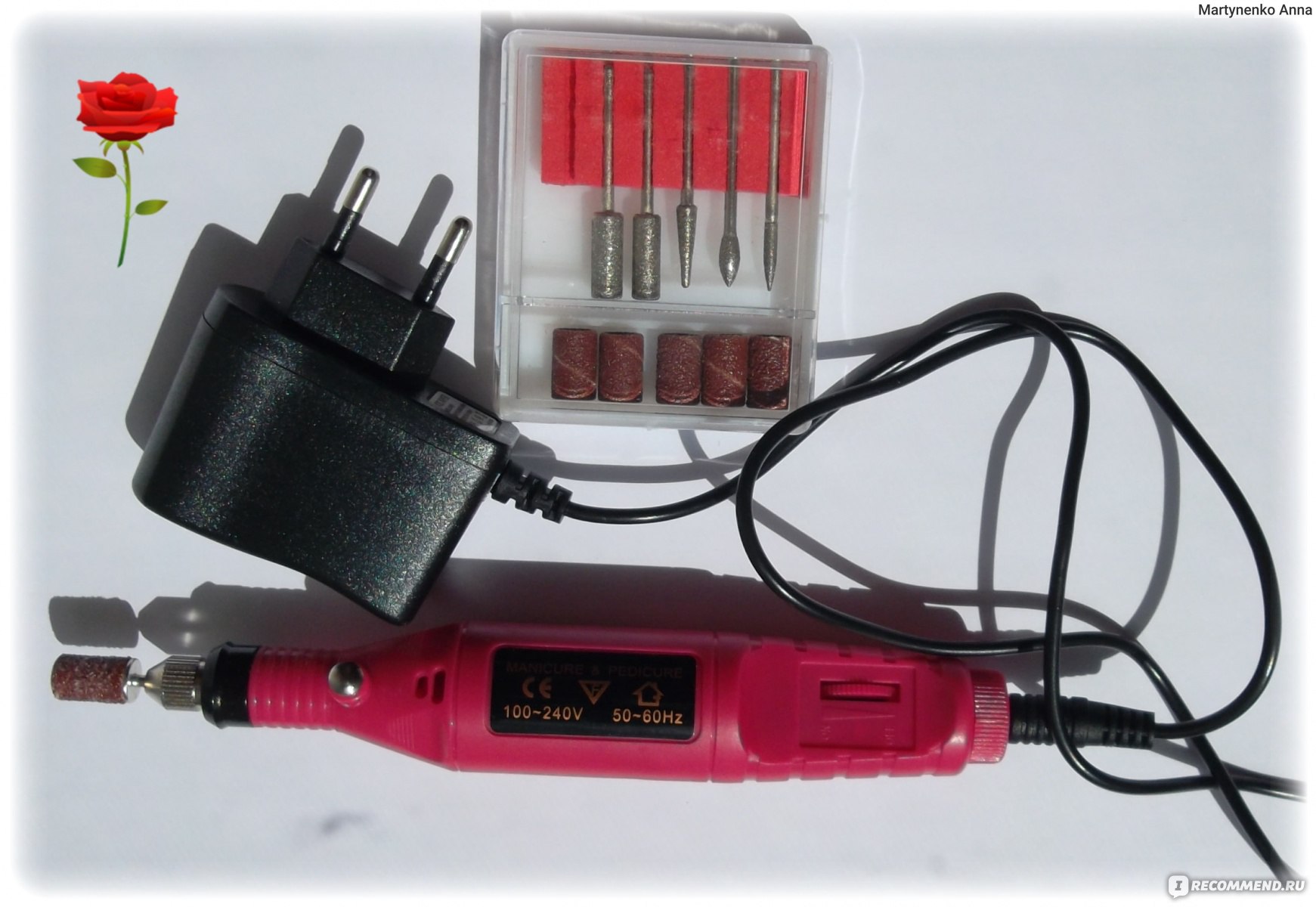 Аппарат для маникюра и педикюра Aliexpress Model Number:Nail Power Drill  Set with EU Plug. 1set