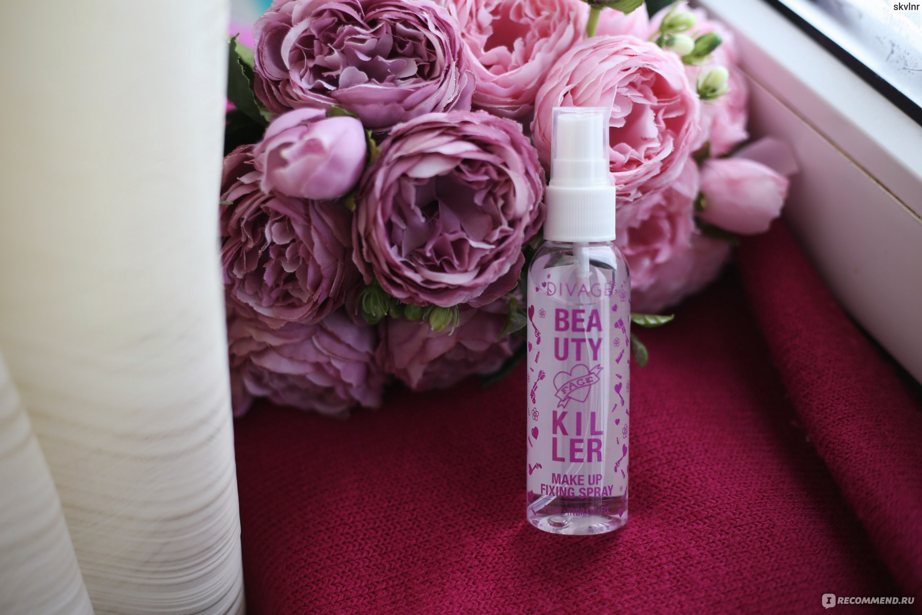 Спрей для фиксации макияжа DIVAGE Beauty Killer - «Поначалу думала, что ...
