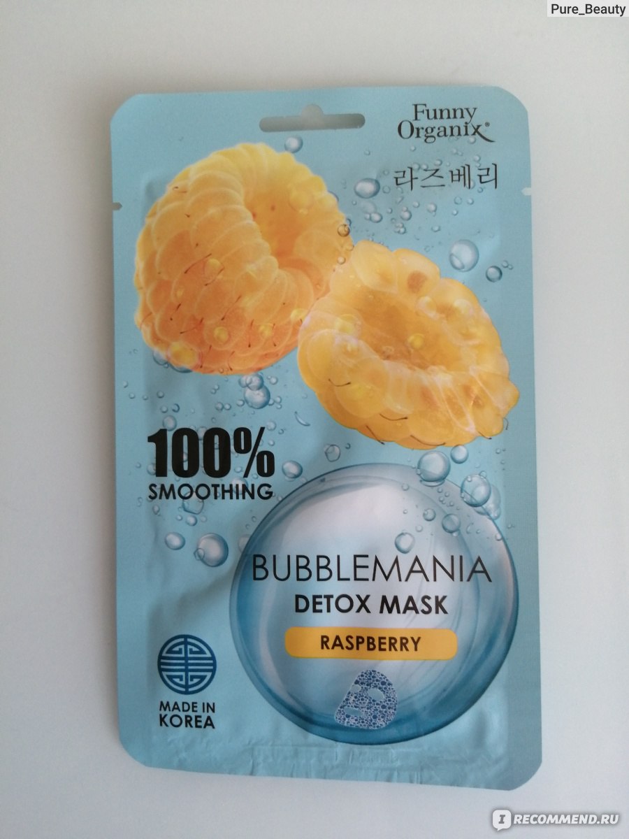 Funny organix маска для лица тканевая