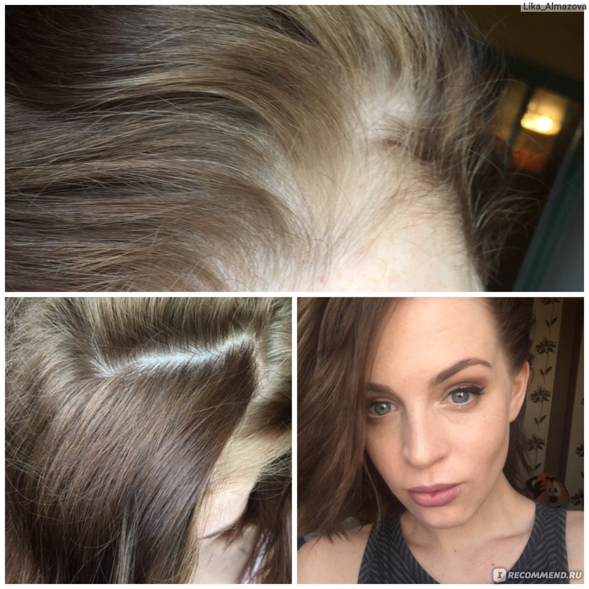 Оттенок 8.76 Эстель на волосах до и после