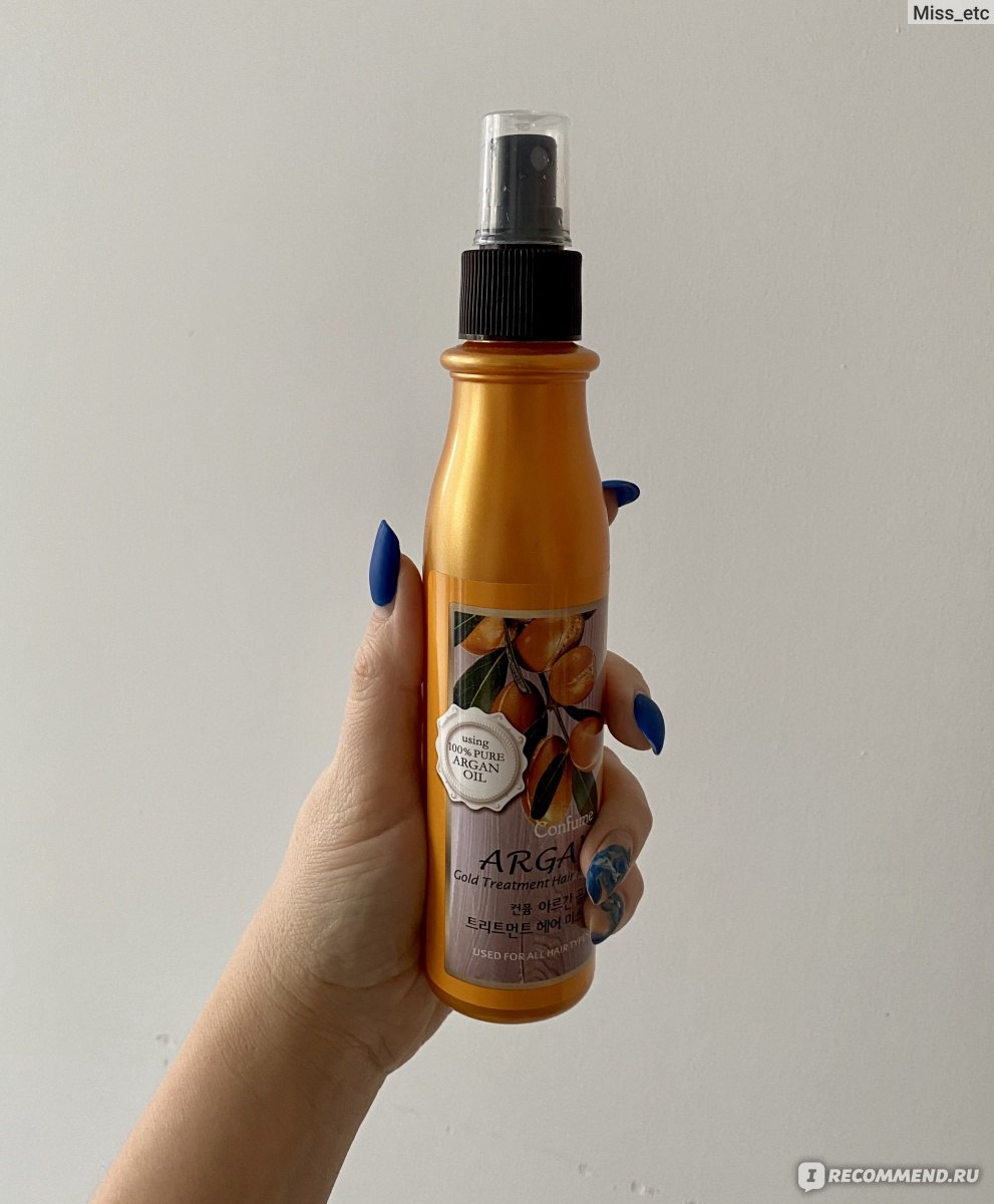 Argan gold treatment hair mist способ применения