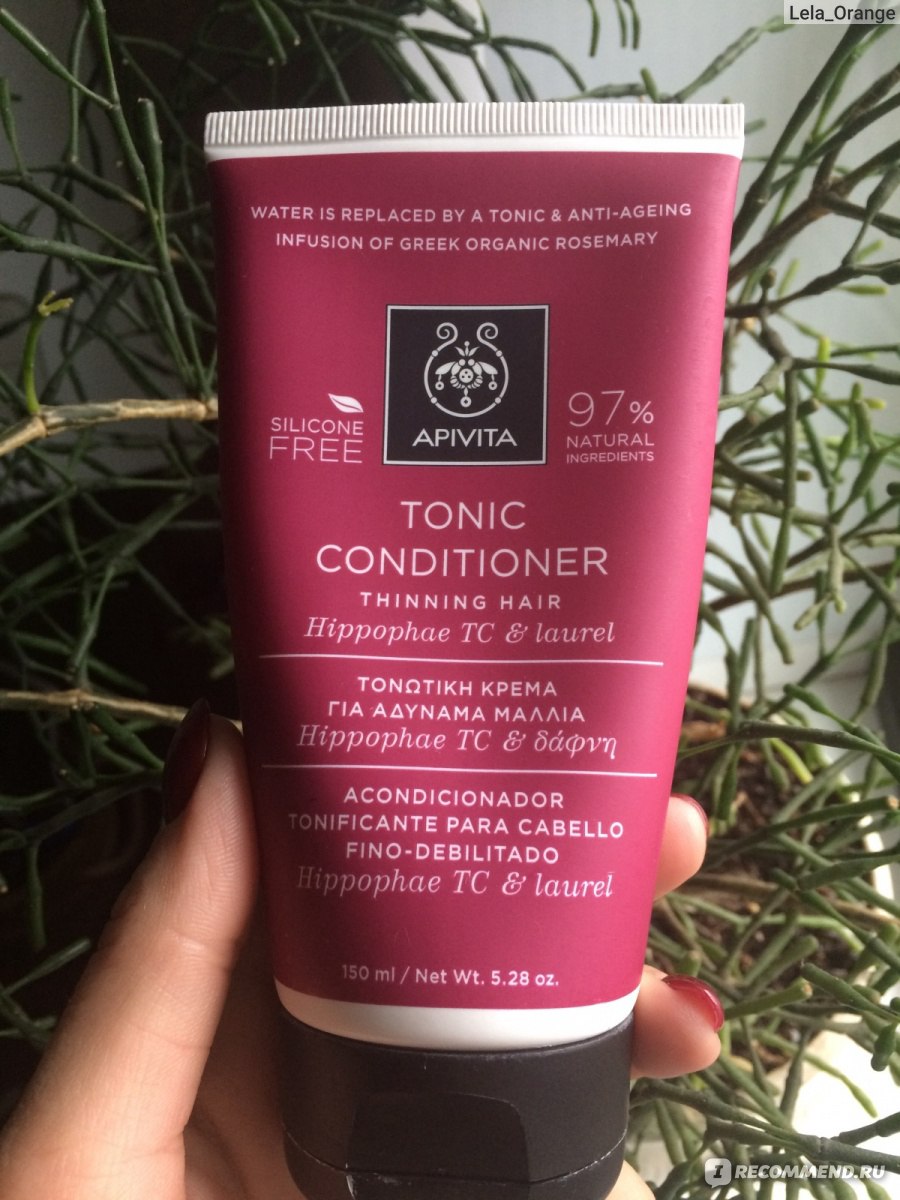 Кондиционер для волос Apivita Tonic Conditioner for Thinning Hair - «Нашла  ли я любимчика? натуральный состав и высокая цена внутри :)» | отзывы