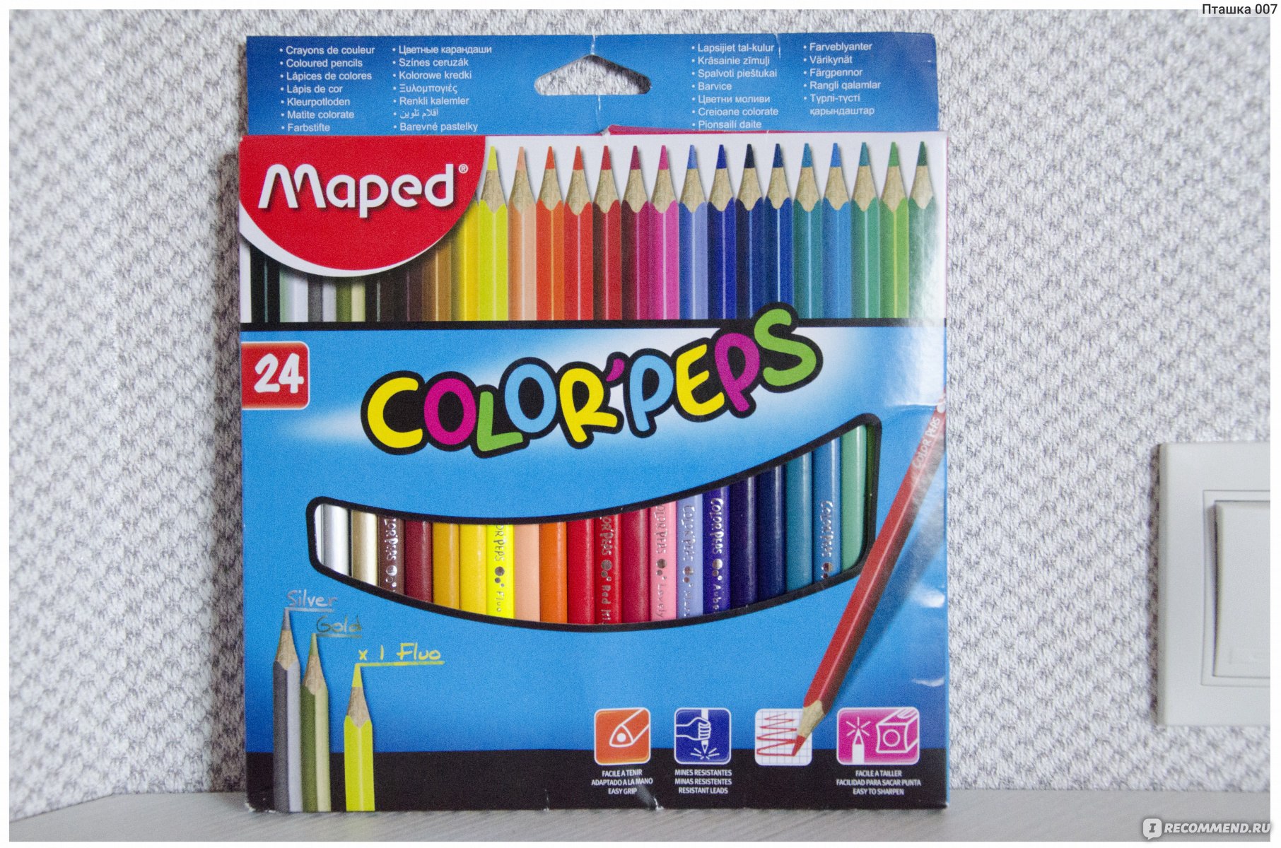 Карандаши maped. Maped Color Peps 24. Maped карандаши 24 цвета. Карандаши гелевые Мапит Color Peps. Мелки восковые Maped Color Peps Twist трехгранные 24 цвета.