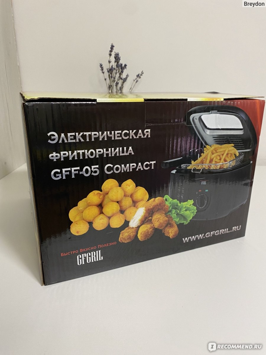 Фритюрница GFGril GFF-05 Compact - «Фритюрница, которая позволила забыть о  походах в ресторан, и заказах на дом ☺️ Потому, что я сама могу приготовить  в ней картошку, наггетсы, пончики 🍩 и многое другое!💖🤩» | отзывы