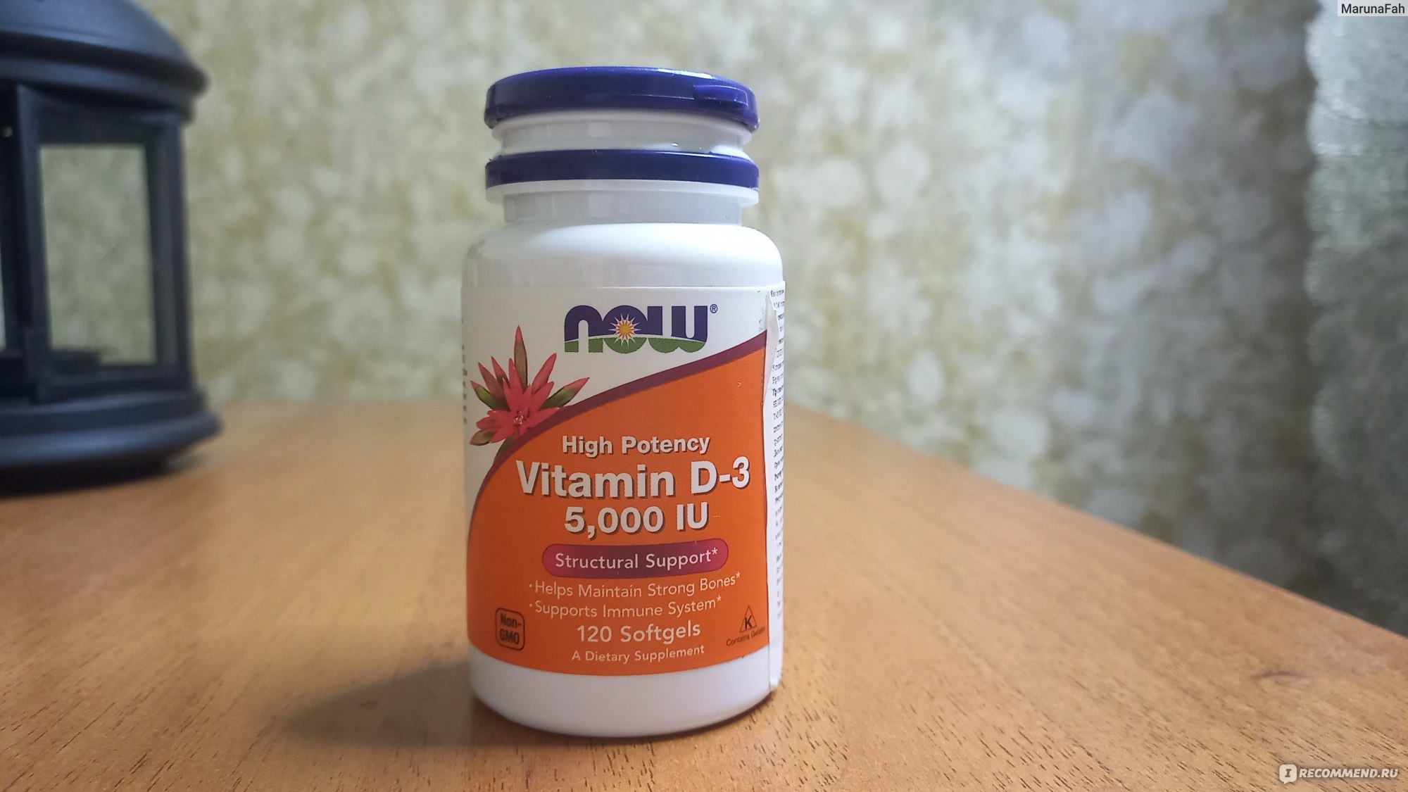 Витамины Now Foods Vitamin D-3 5,000 IU - «Витамин D3 необходим каждому.  Какие изменения произошли со мной во время приёма данного витамина.» |  отзывы