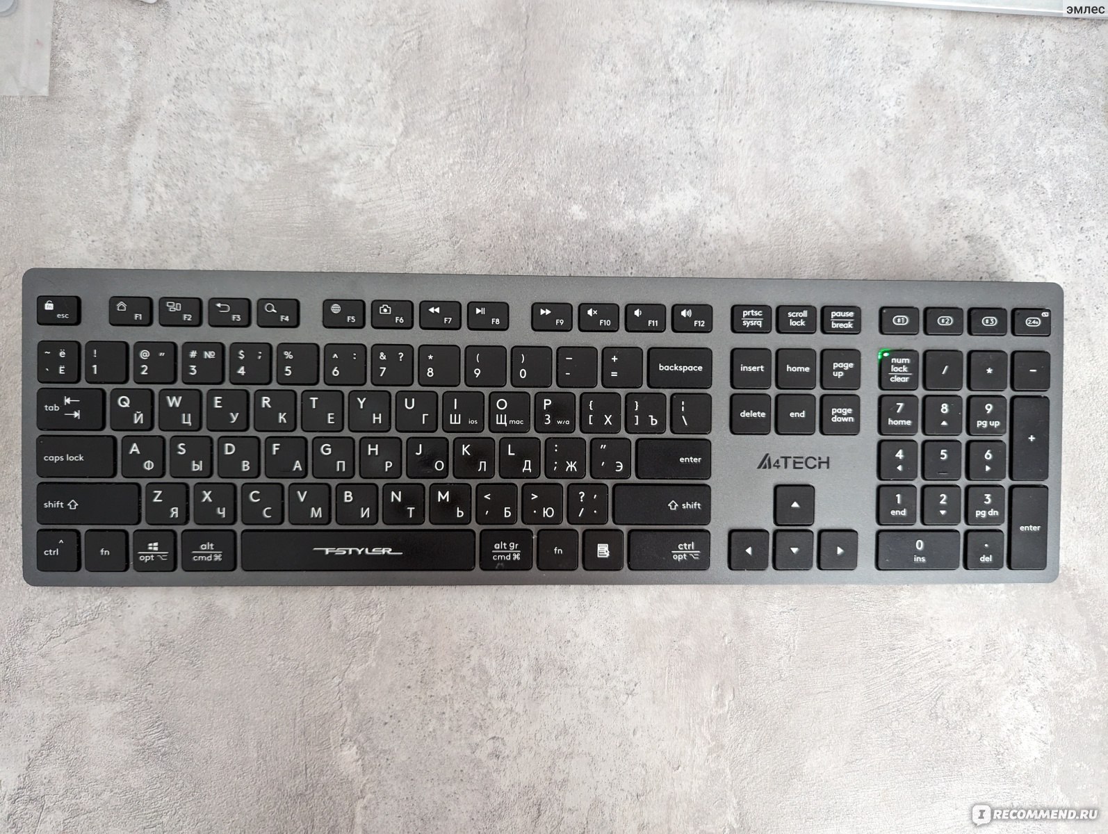 Беспроводная клавиатура A4TECH A4Tech Fstyler FBX50C - «Лучшая ...