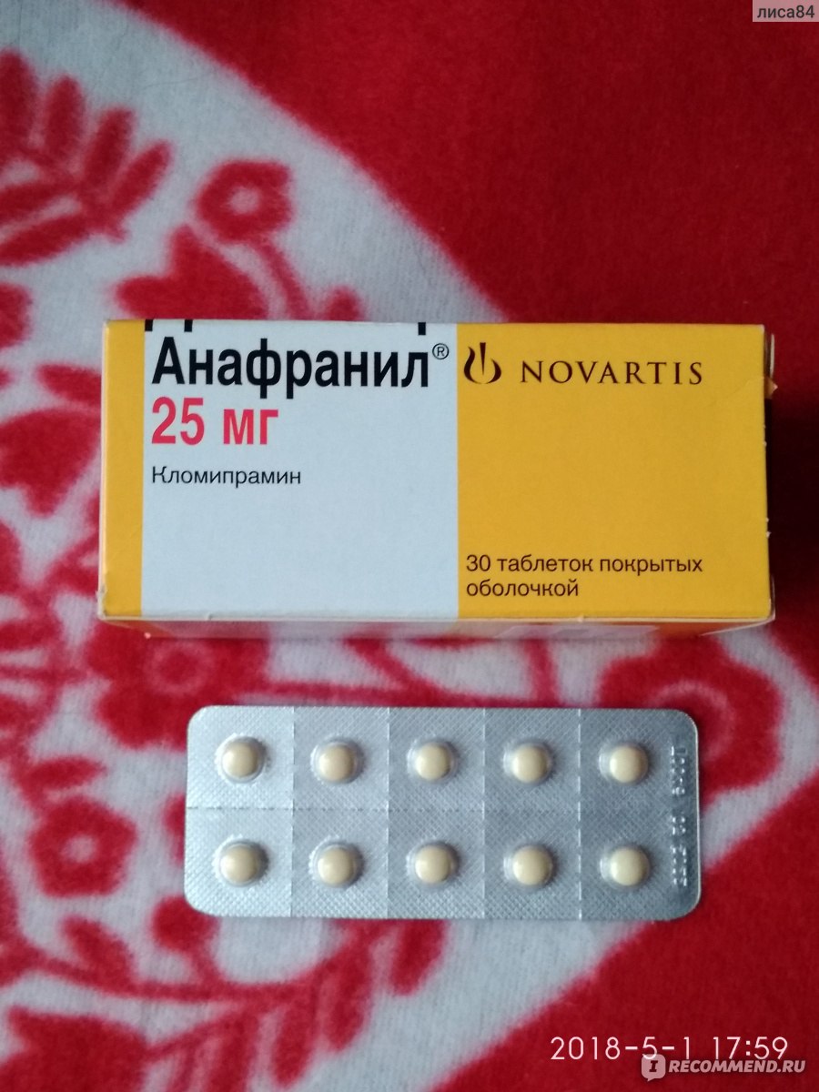 Антидепрессант Novartis Анафранил - «Вытащил из состояния тревоги и .