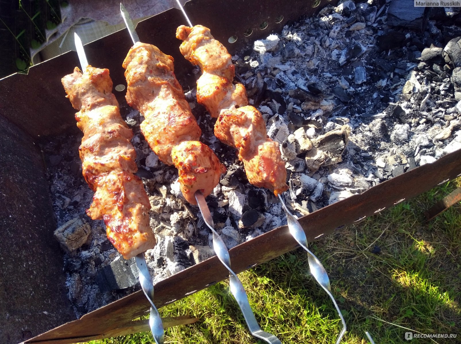 Шашлык из свиной шеи Самсон Гриль-мания - «Вкусно ли? Испортила ли шашлык  Гриль мания? Выгодна ли упаковка готово шашлыка?» | отзывы