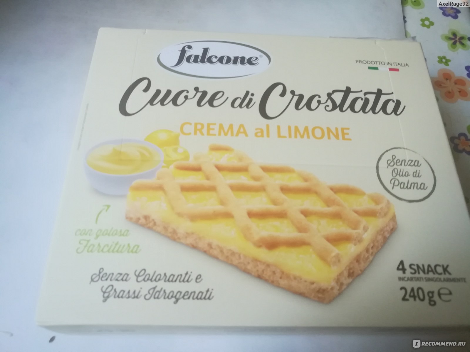 Песочный мини-пирог (тарт) Falcone Cuore di Crostata Crema al Limone с  лимонной начинкой - «Вкусно, симпатично, но не шедевр» | отзывы