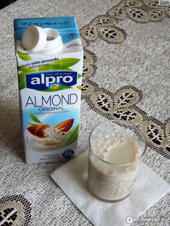 Каша на миндальном молоке alpro