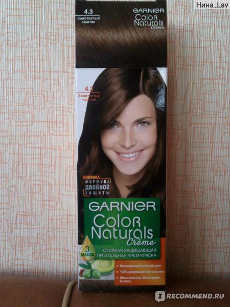 Краска для волос garnier color naturals 4 3 золотистый каштан