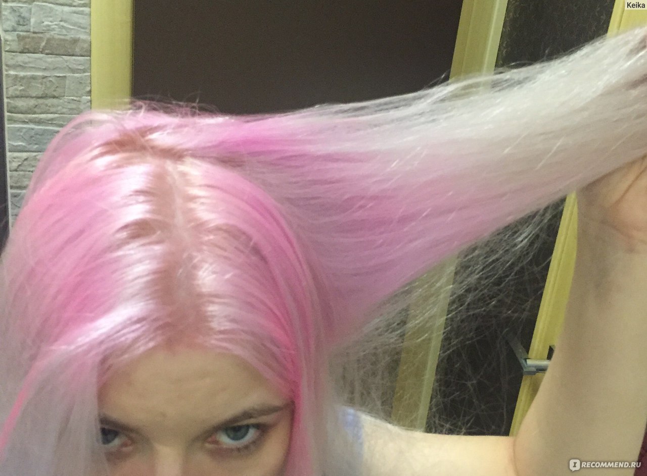 Эстель Экстра розовый на волосах