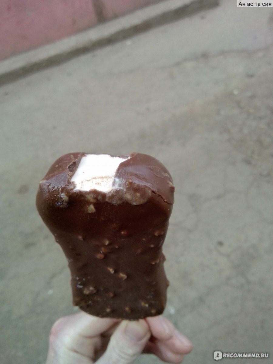 Мороженое Полярис Salwadore эскимо с грецким орехом и кленовым сиропом в молочном шоколаде фото