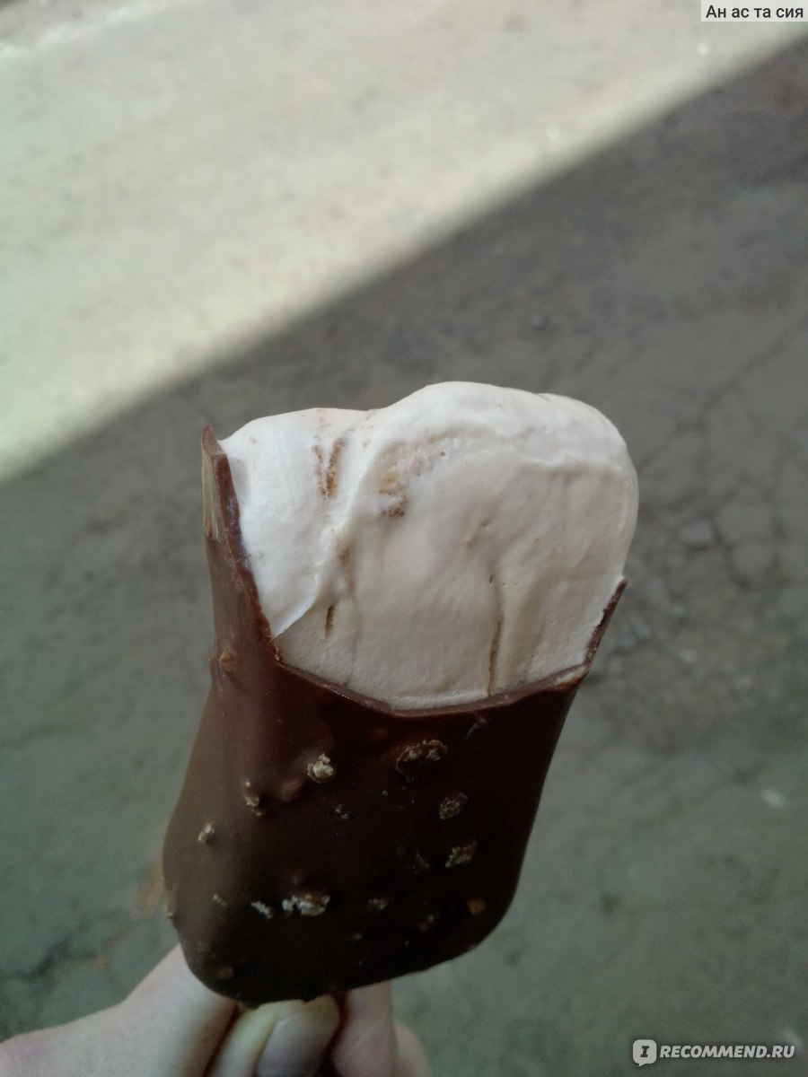 Мороженое Полярис Salwadore эскимо с грецким орехом и кленовым сиропом в молочном шоколаде фото