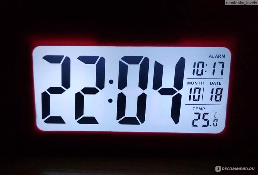 Автоматическая подсветка электронных настольных часов-будильника Smart Clock