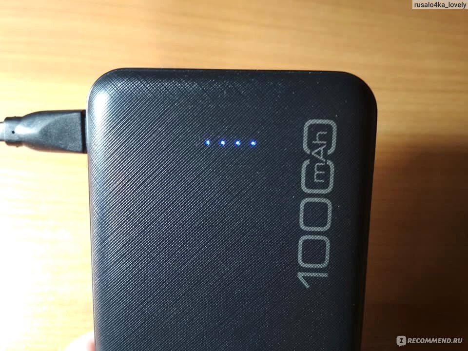 Зарядка внешнего аккумулятора Power bank Awei P28K 10000 mAh 2USB Black