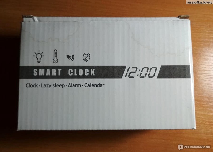 Упаковка электронных настольных часов-будильника Smart Clock