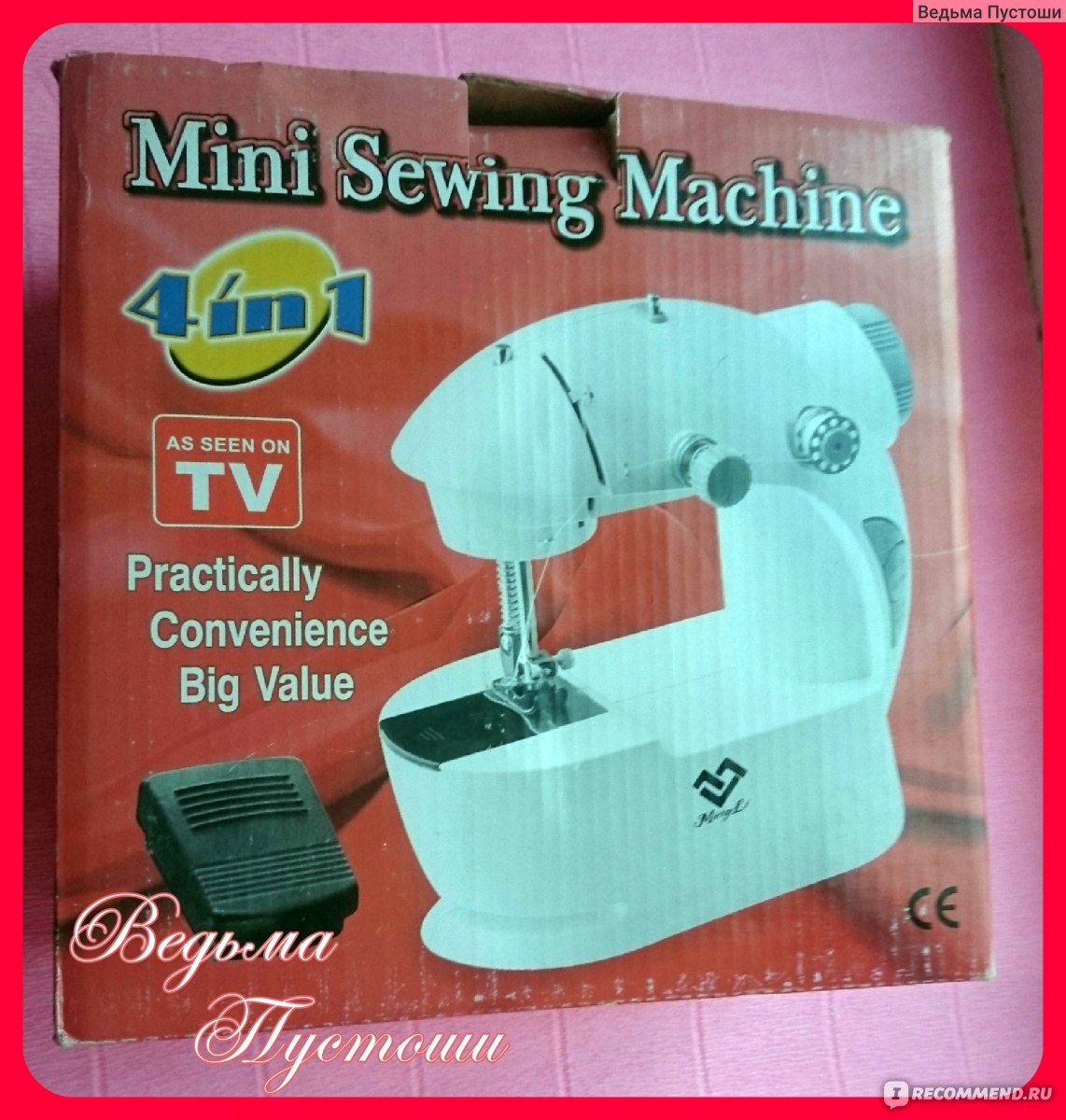 Швейная мини-машинка MingLi Mini sewing machine As seen on TV 4 в 1 - « Маленькая помощница, меньше килограмма » | отзывы