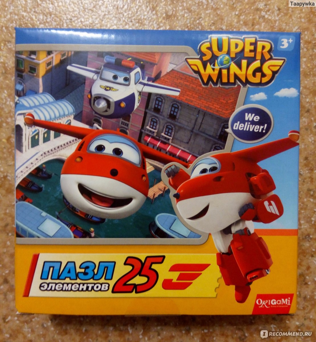 Пазлы Origami Super Wings - «Пазл с героями мультика Супер крылья -  отличный вариант для совместных занятий дома с ребёнком » | отзывы