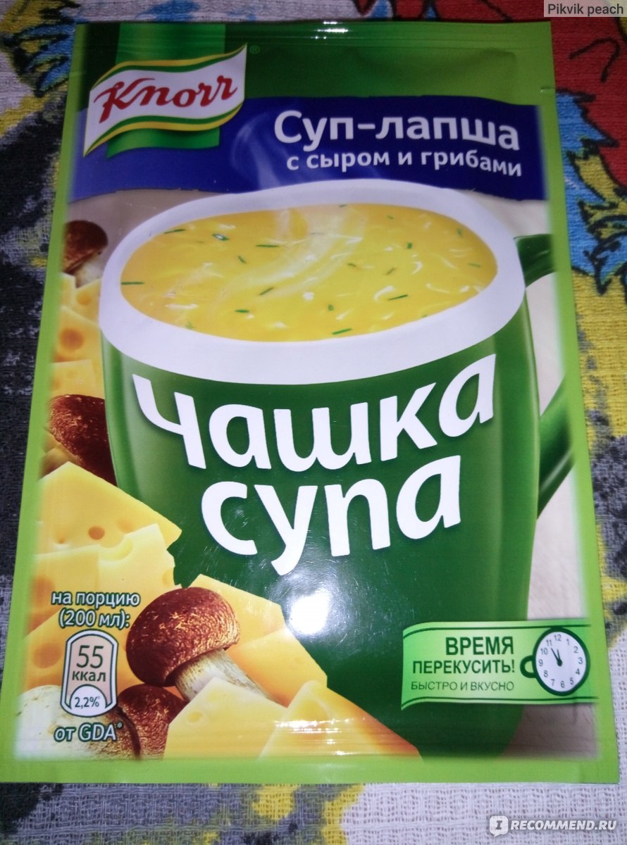 Knorr чашка супа куриный с лапшой