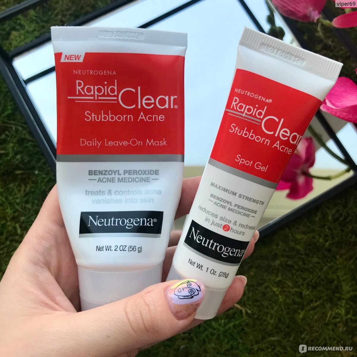 Маска для лица Neutrogena® Rapid Clear Stubborn Acne - «✩ Моё спасение от  прыщей! Много фото ДО/ПОСЛЕ на проблемной коже ✩ Как я использую  несмываемую маску Neutrogena, все плюсы и некоторые нюансы ✩» | отзывы