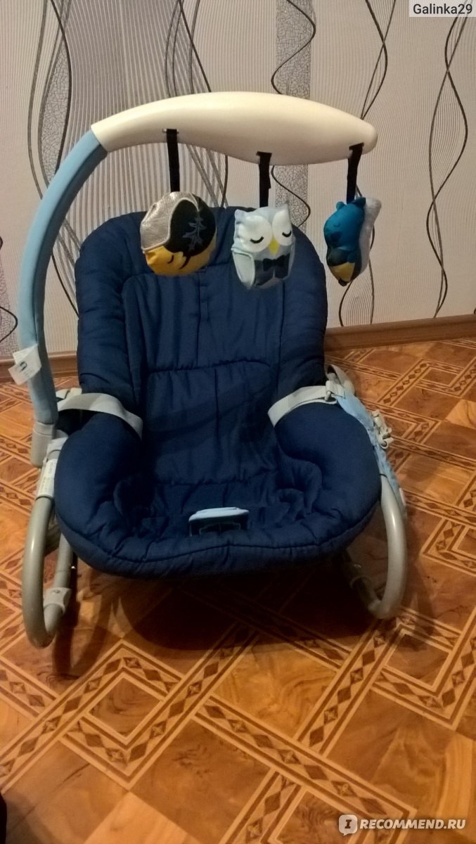 Детский шезлонг chicco mia bouncer