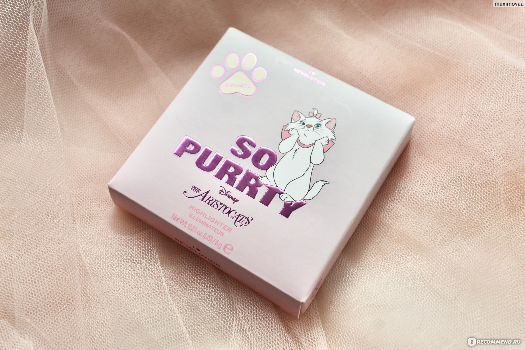 Хайлайтер I Heart Revolution x Disney Aristocats Marie - «Лимонный  хайлайтер I Heart Revolution x Disney Aristocats Highlighter в оттенке  Duchess » | отзывы