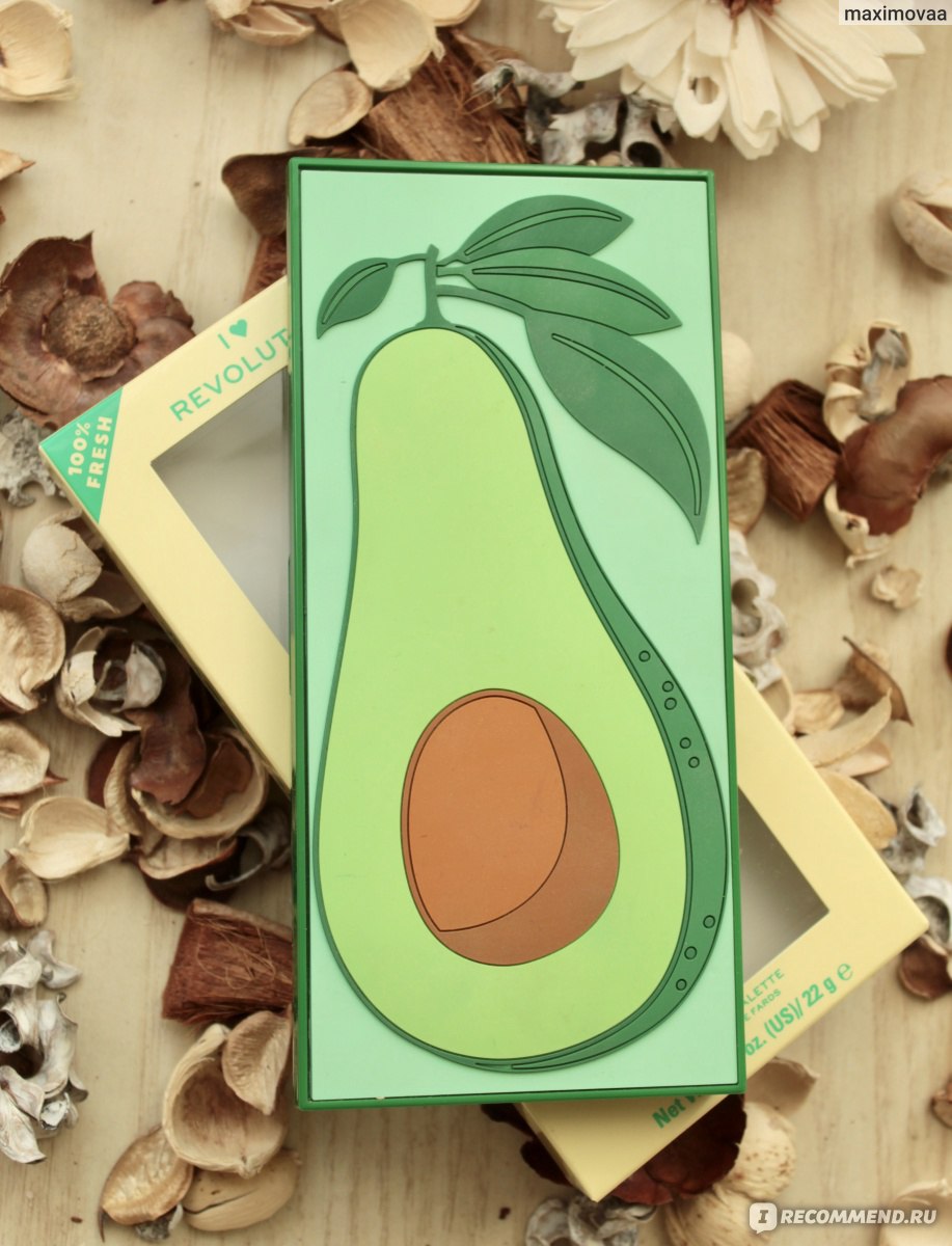 Палетка теней для век I Heart Revolution Tasty Palette Avocado - «Зеленая  бомба! Потрясающе яркая, качественная и очень красивая палетка Tasty Avocado  от I Heart Revolution.» | отзывы