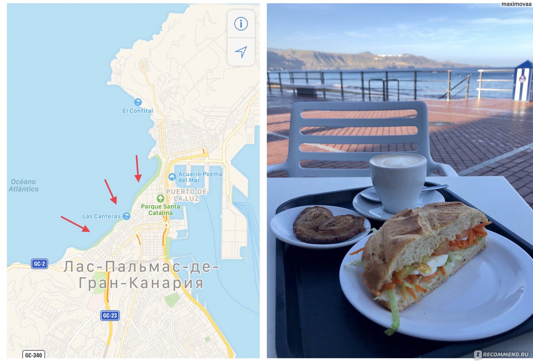 Пляж Лас-Кантерас/Playa de Las Canteras, Лас-Пальмас-Де-Гран-Канария -«Пляж Лас-Кантерас: его называют чуть ли не лучшим в Европе, а так ли онхорош на самом деле? Мой юбилейный отзыв #900.»
