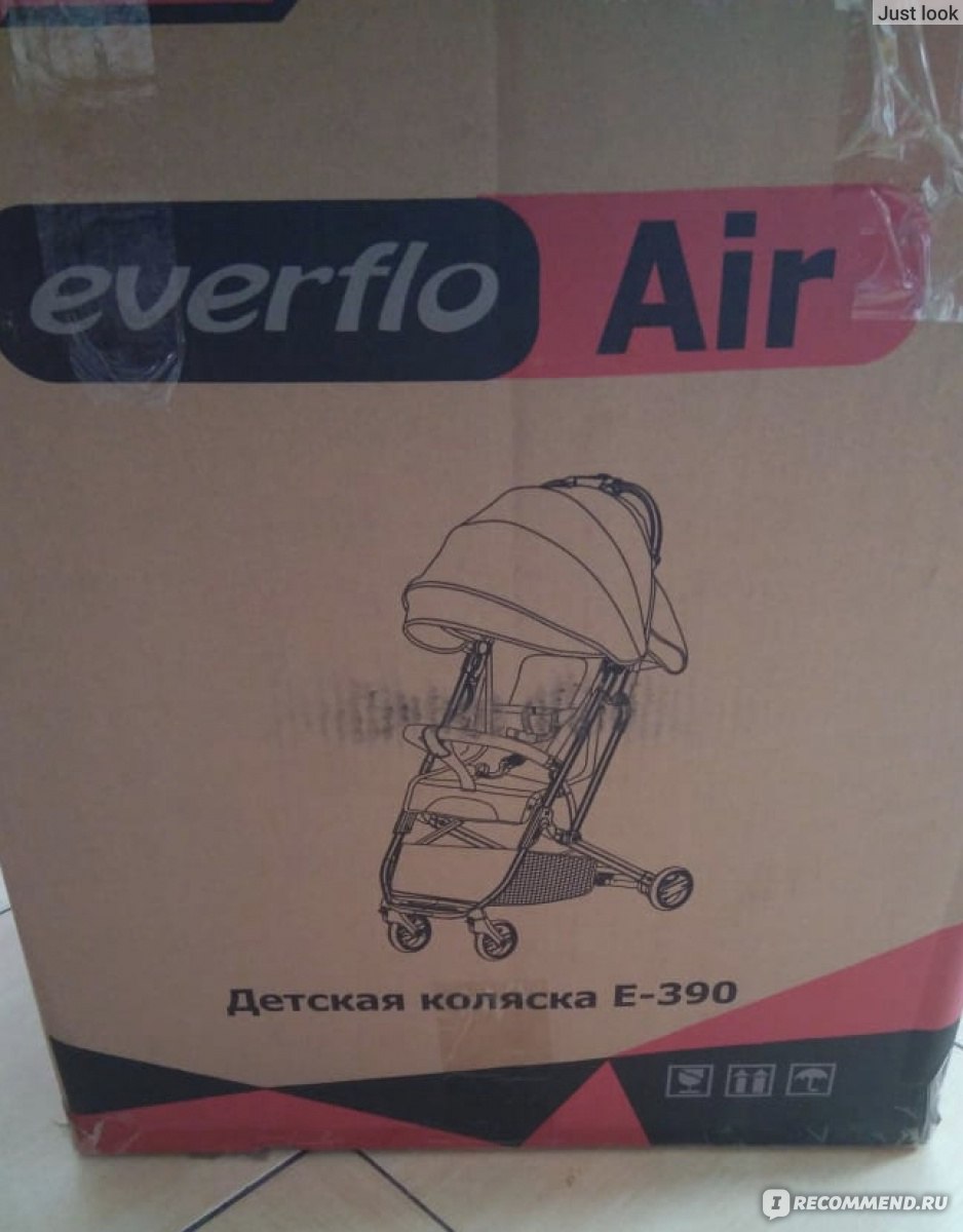 Коляска Everflo Air E-390 - «Легкая прогулочная коляска для путешествий  Everflo Air E-390 vs Easy E-338» | отзывы