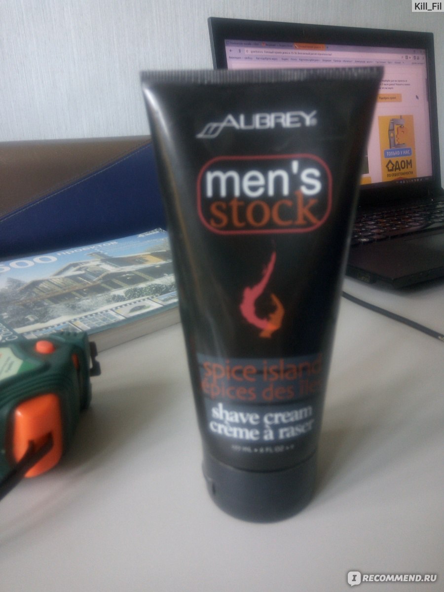 Aubrey organics men's stock крем для бритья