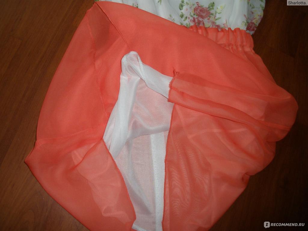 Платье летнее AliExpress Women's Flower Pattern Sleeveless Chiffon Comfort Summer Skirt Mini Dress фото