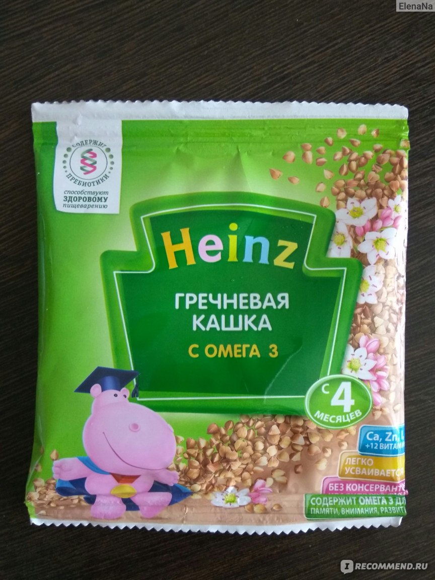 Каша молочная heinz гречневая с 4 мес 250 г