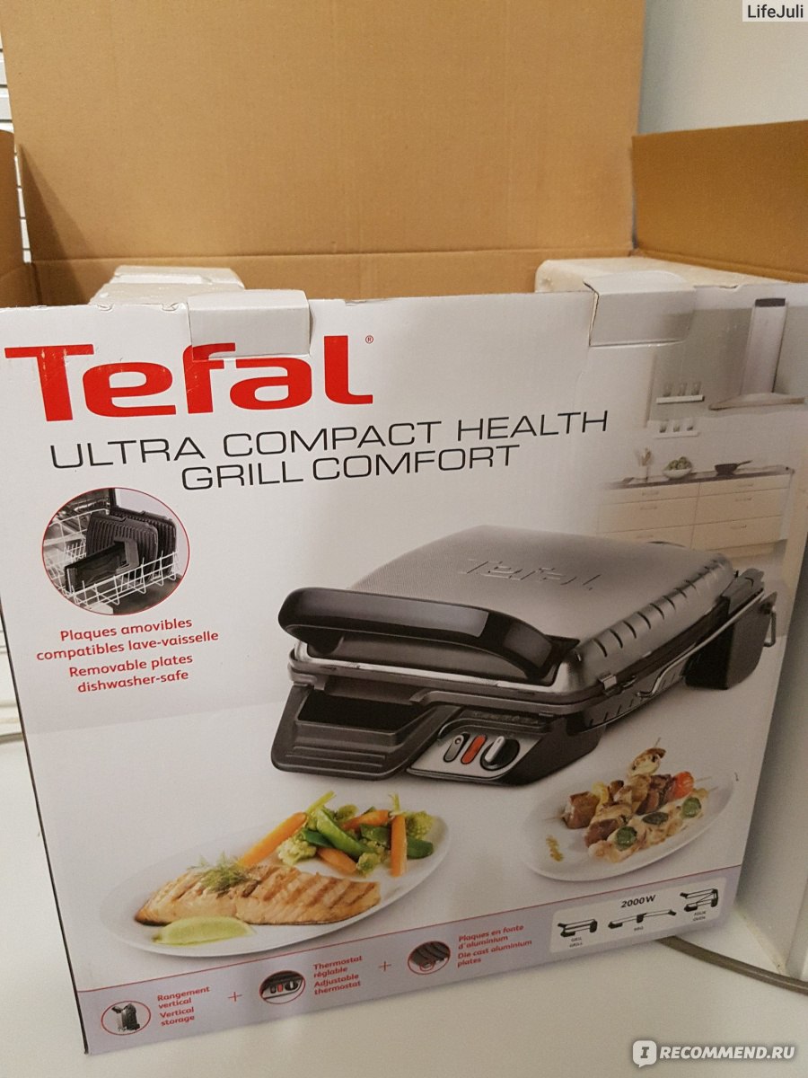 Электрогриль Tefal Гриль GC306012 - «Гриль дома - быстро, вкусно, полезно,  жаль только, что сам себя не помоет:D Сырники, сэндвичи и конечно мясо  делаем на нем! Пробовали и с фольгой и с