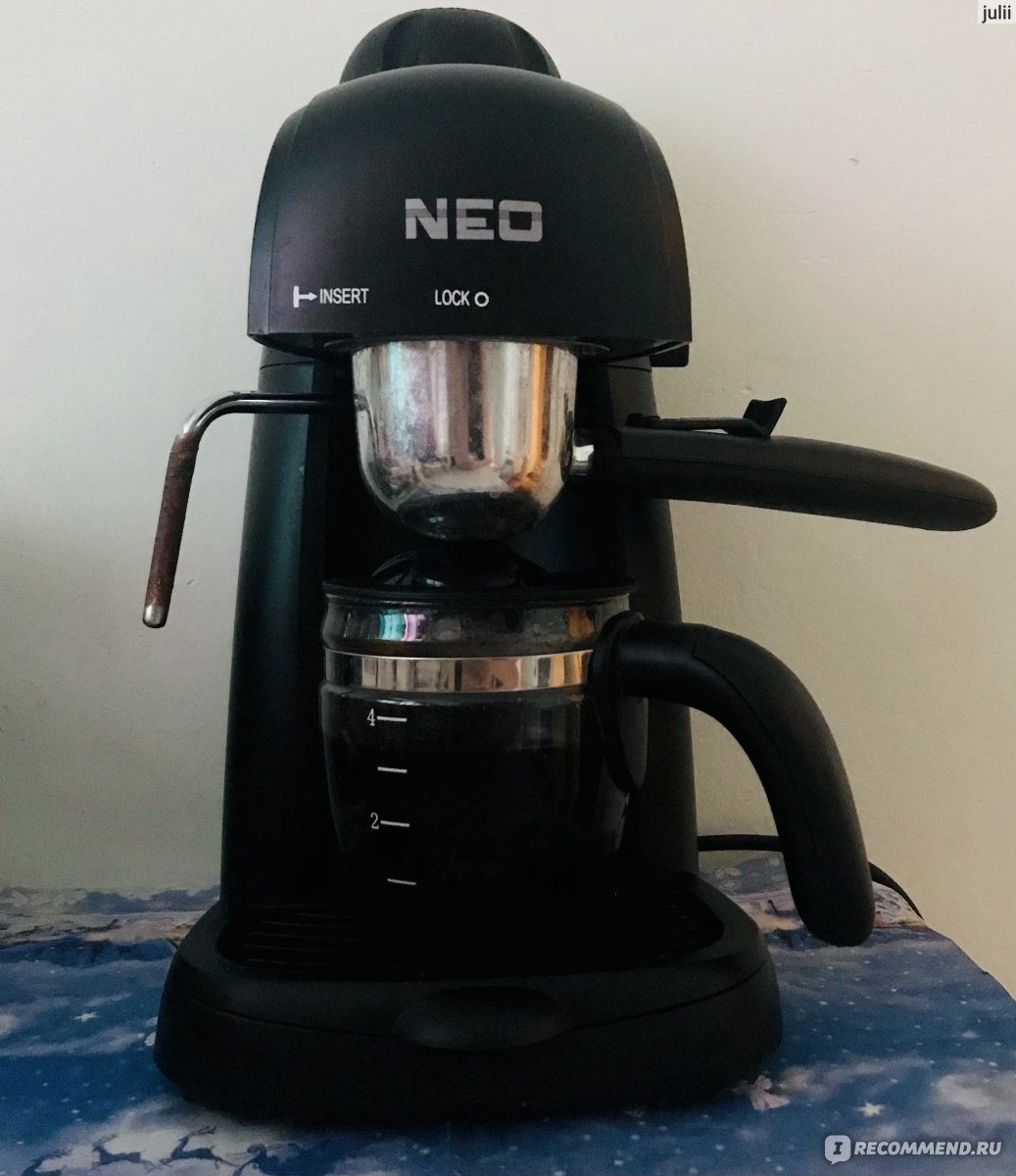 Кофеварка рожковая NEO Coffee maker ES-30 - «NEO Coffee maker ES-30 для  моментального приготовления кофе, вкусного глинтвейна и шоколадного  коктейля, с ароматной пеной » | отзывы