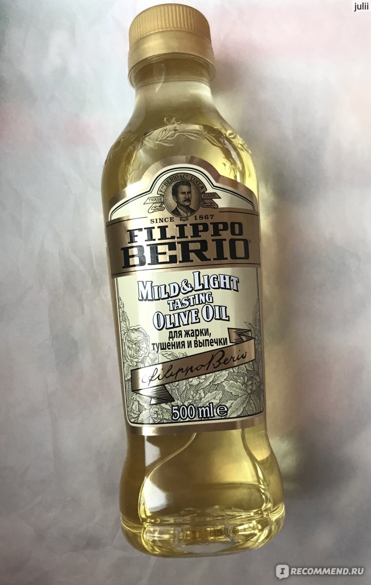 Оливковое масло Filippo Berio Olive Oil рафинированное - «Можно жарить,  можно тушить, можно заправлять салаты(гораздо полезнее подсолнечного масла).  Можно просто иметь дома для разнообразия вкусовых пристрастий » | отзывы