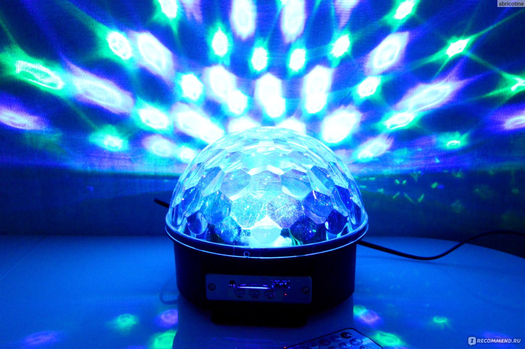 Светодиодная цветомузыка - Led Magic Ball Light (Диско Шар) фото