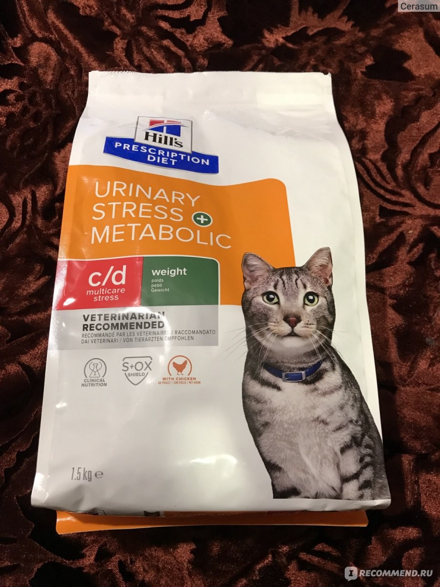 Корм для кошек Hill`s Prescription Diet Metabolic + Urinary + Stress -  «Интересный корм с тройным действием: против образования струвитов, для  улучшения метаболизма и для снижения влияния стресса» | отзывы