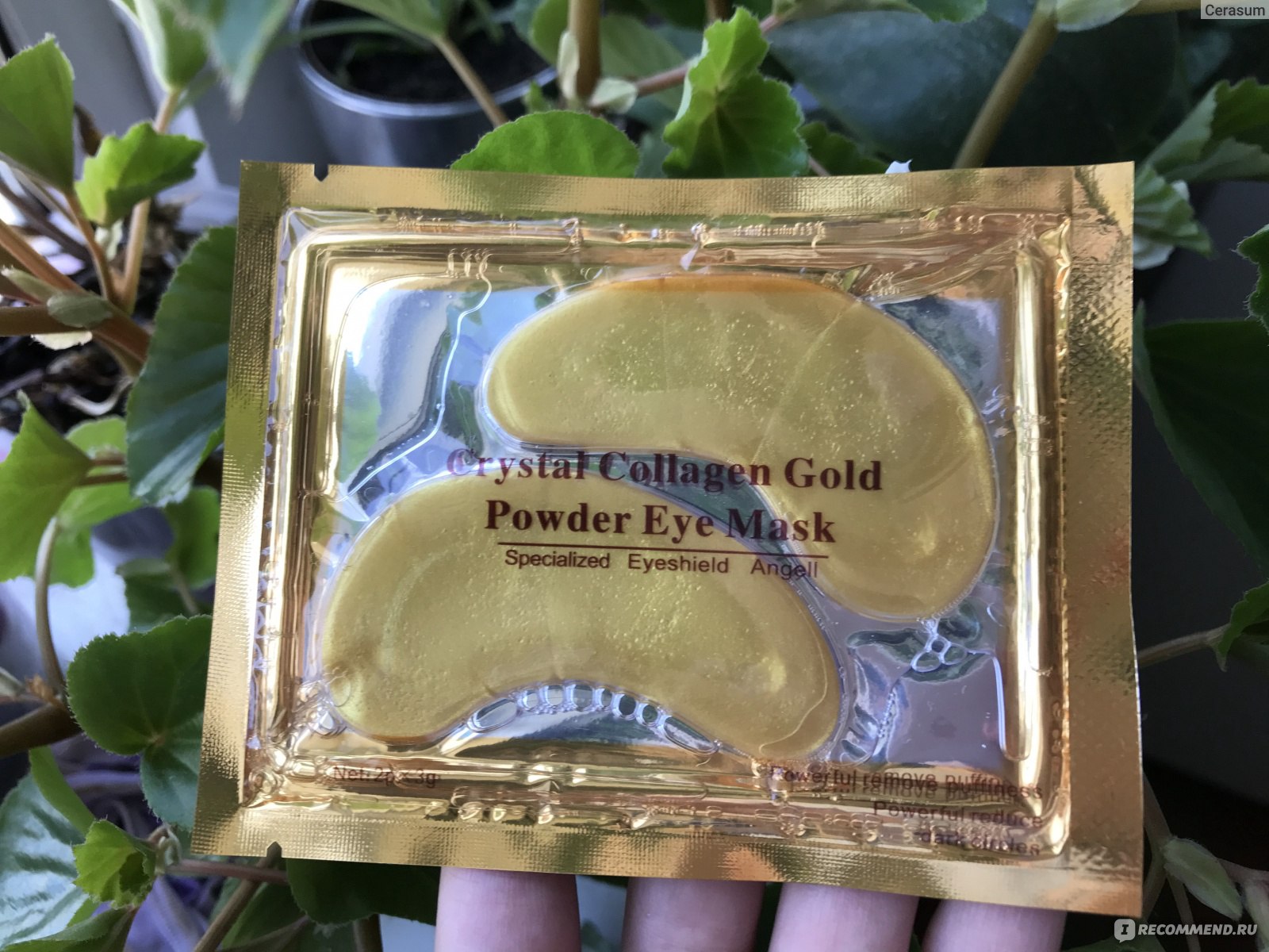 Маска для кожи вокруг глаз Speciality Eyeshield Angell Crystal Collagen Gold Powder Eye Mask