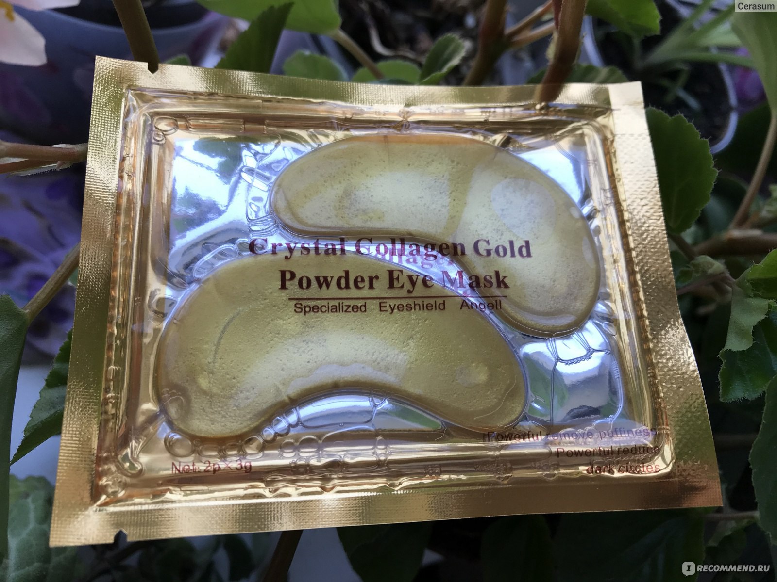 Маска для кожи вокруг глаз Speciality Eyeshield Angell Crystal Collagen Gold Powder Eye Mask