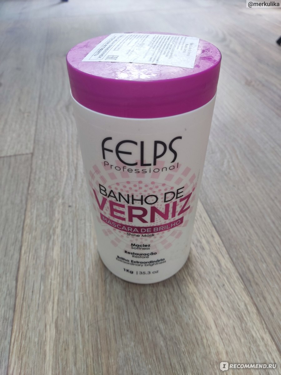 Ботокс для волос Banho de Verniz от Felps фото
