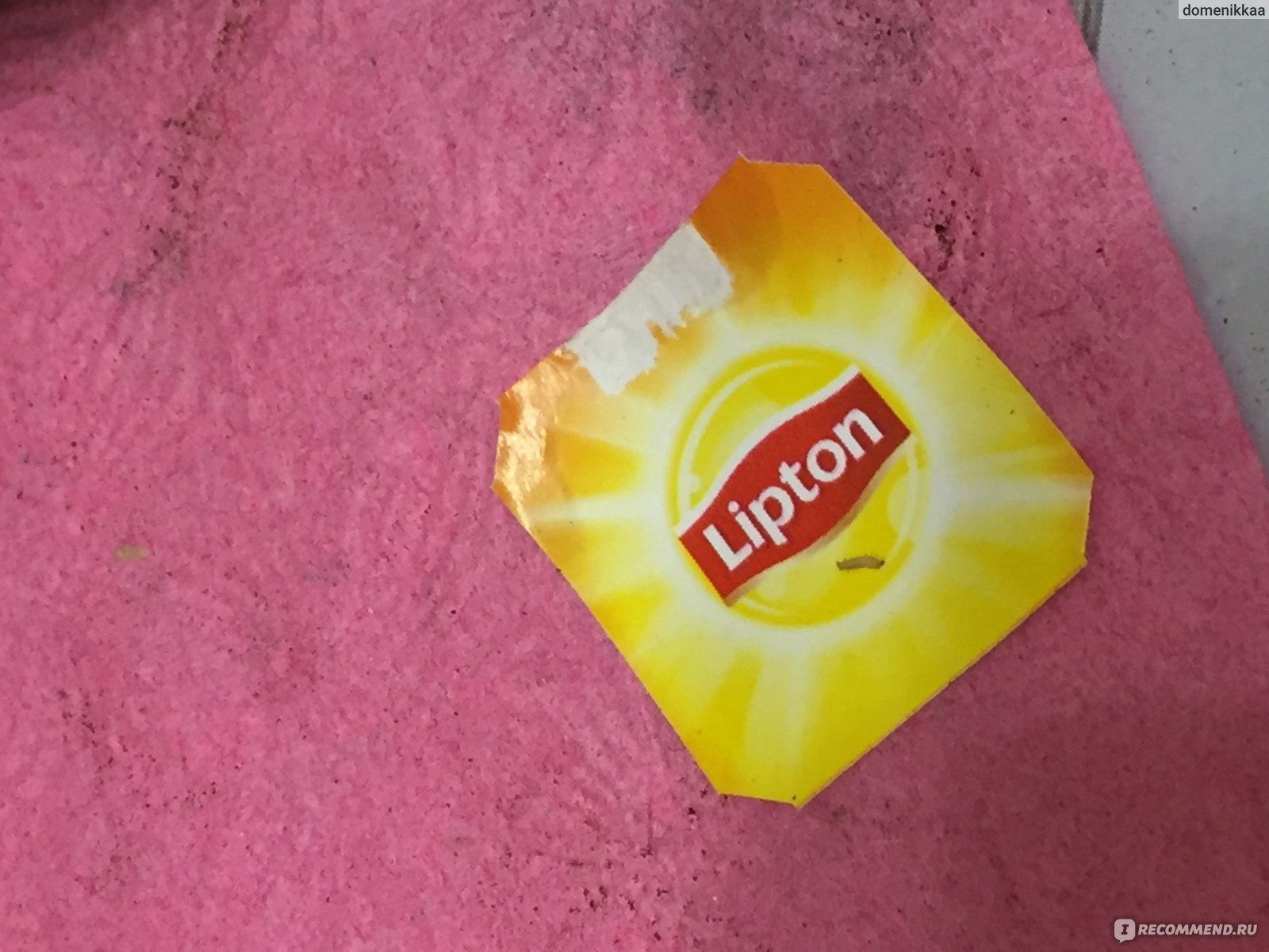 Чай в пакетиках Lipton Yellow label - «Чай и Черви??? вот такие 2 пачки  Lipton нам попались!!!!» | отзывы