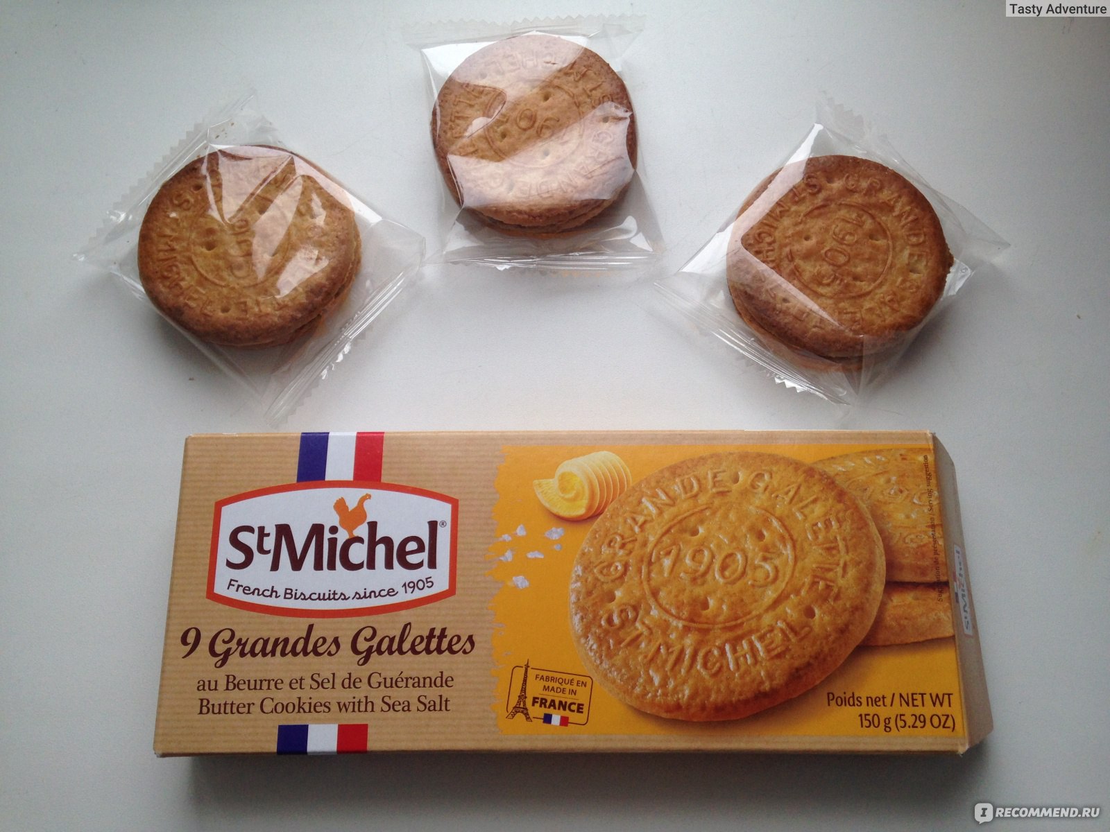 Печенье St Michel La Grande Galette Salted Butter Сливочное с морской солью  - «St Michel, часть 5: Для любителей сладко-солёных сочетаний» | отзывы