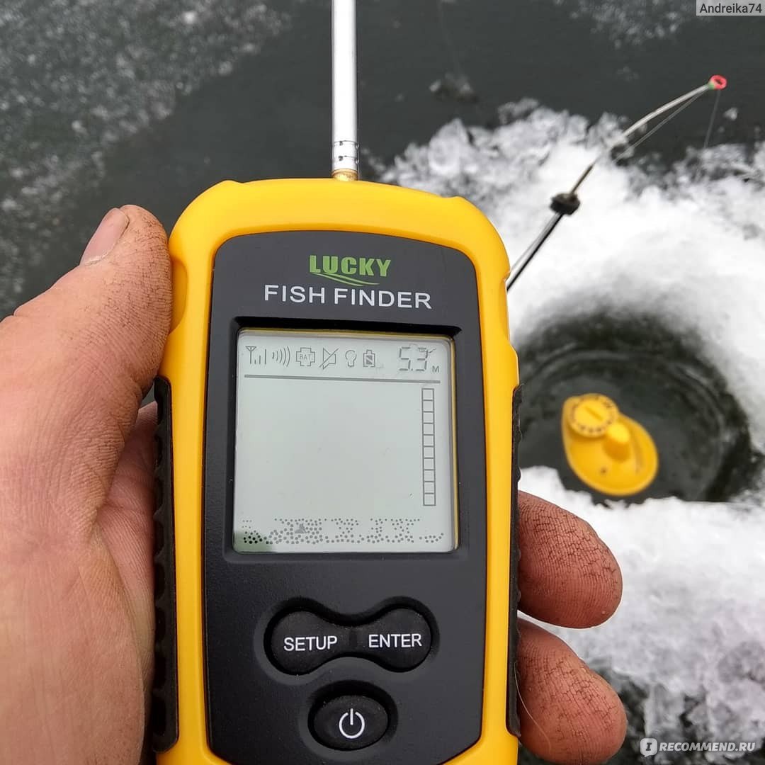 Беспроводной эхолот LUCKY FISH FINDER FFW1108-1 - «А рыба то не знает что я  за ней теперь наблюдаю....» | отзывы