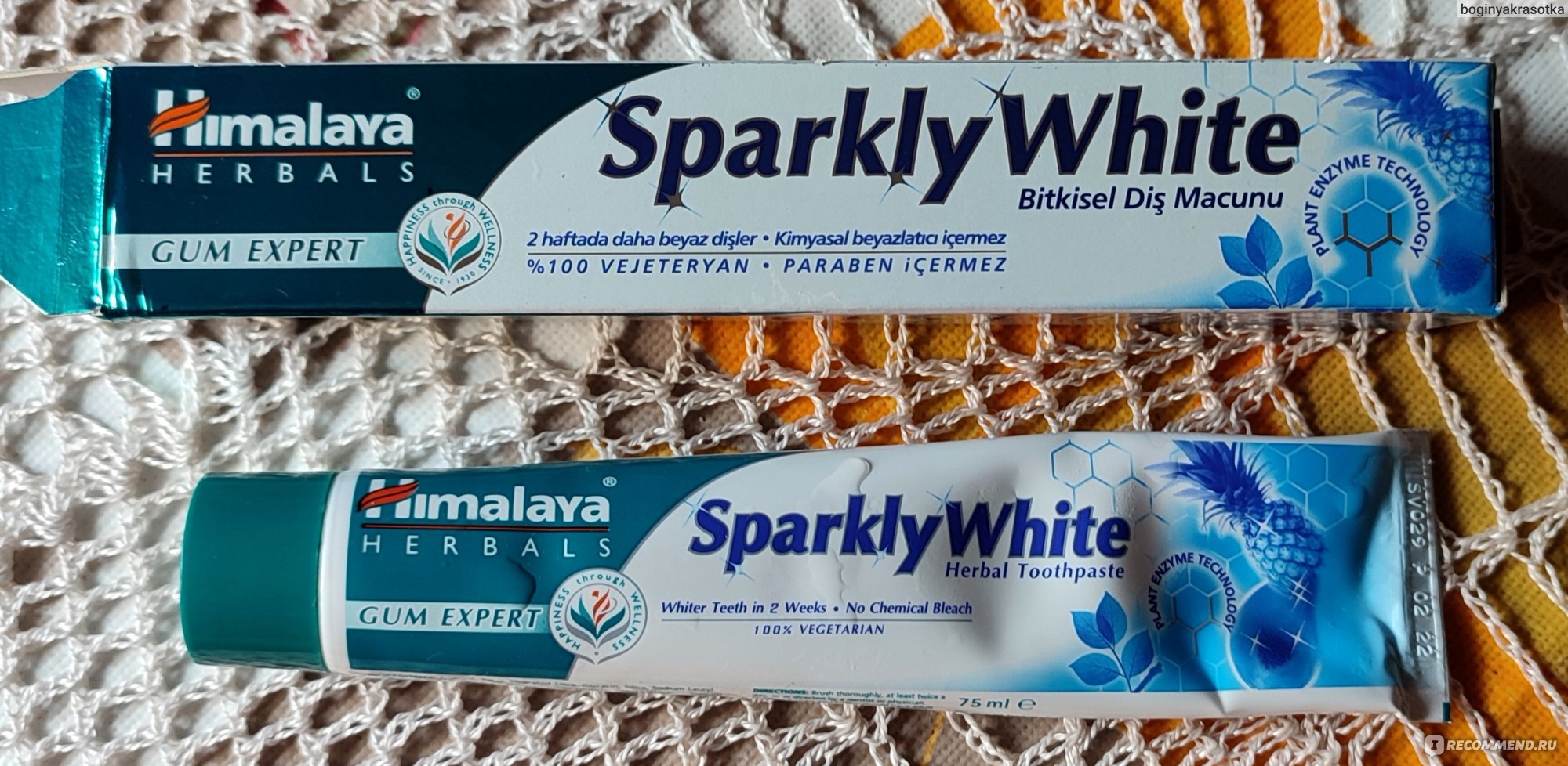 Зубная паста отбеливающая «Sparkly White» — Himalaya Herbals