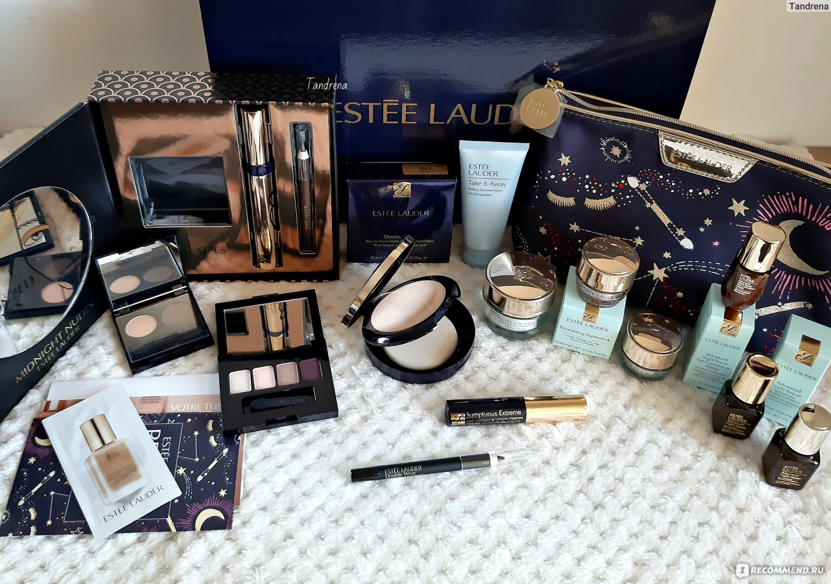 Люксовая косметика. Estee Lauder Party Shimmer подарочный набор. Набор Эсте лаудер 1990. Корнер Estee Lauder. Estee Lauder уходовая косметика.