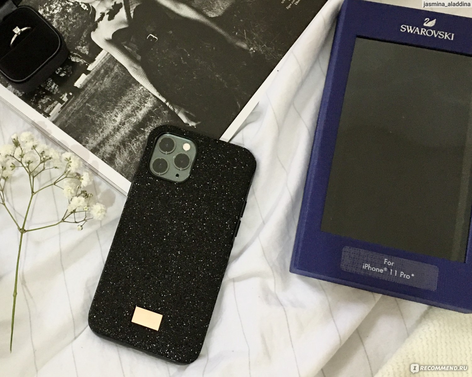 Чехол для смартфона Swarovski IPHONE® 11 PRO, ЧЕРНЫЙ КРИСТАЛЛ 5531144 - « Чехол от Swarovski за 6000 рублей. Действительно ли защищает телефон или не  всё то золото, что блестит? » | отзывы