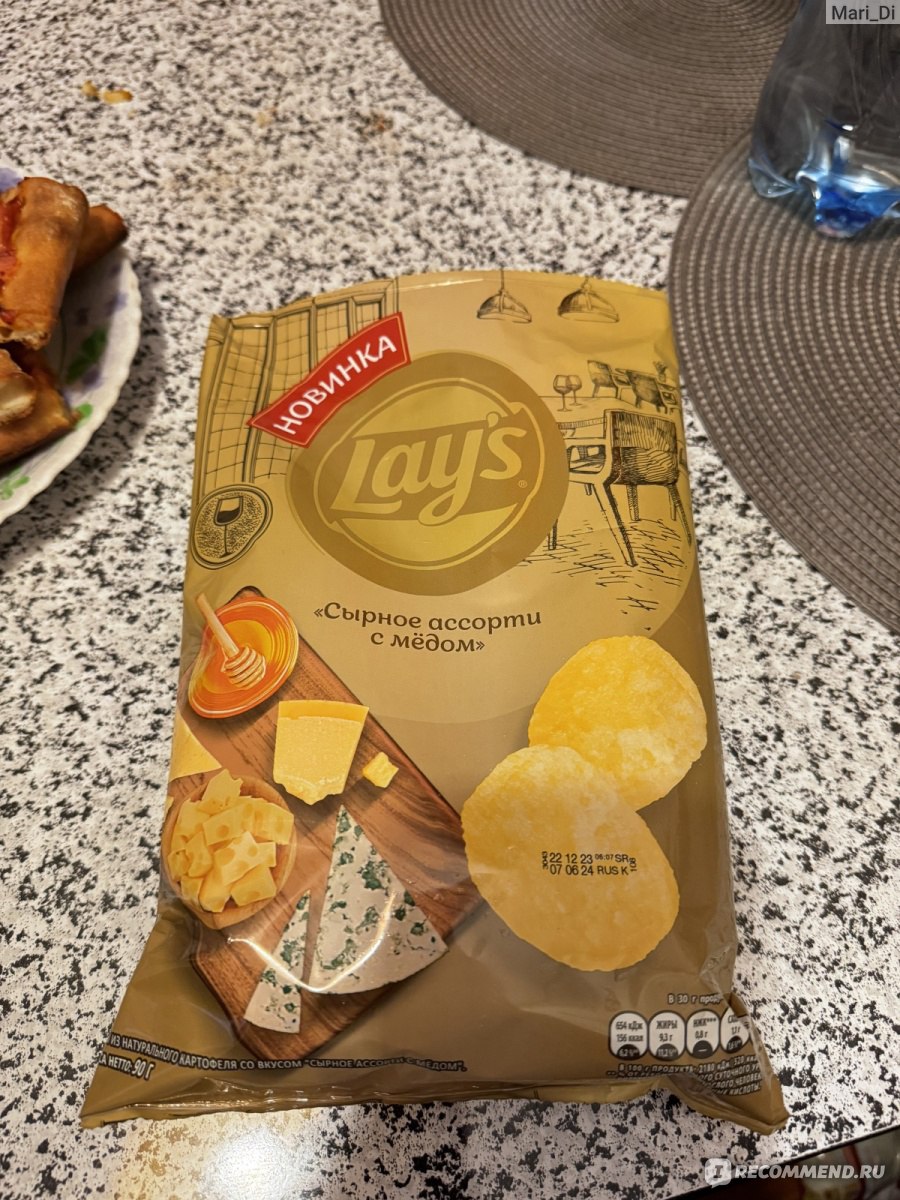 Чипсы картофельные Lays со вкусом «Сырное ассорти с мёдом» - «Необычный и  яркий вкус чипсов, удивил» | отзывы