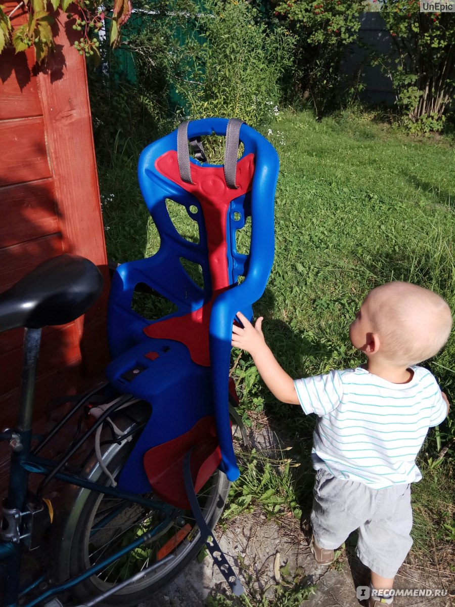 Детское кресло на складной велосипед