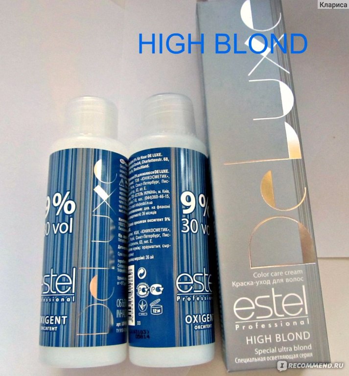 Краска для волос эстель high blond de luxe